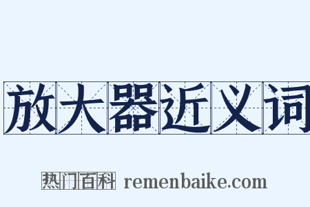 放大器近义词是什么意思的图片